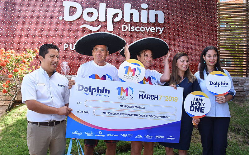 DOLPHIN DISCOVERY PUERTO AVENTURAS RECEIVES ITS ONE MILLION GUEST